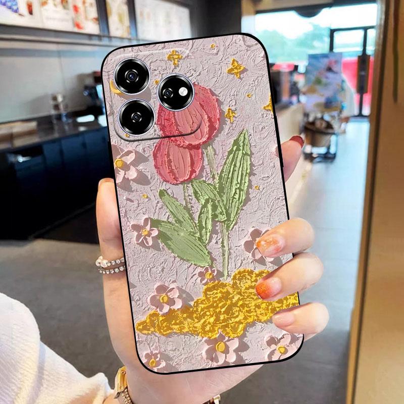 For ZTE Blade V60 Axon60 4G Phone Case Z2356 Soft Silicone Shell Coque For ZTE Nubia V60 Back Cover Black TPU Fundas Phone Bag