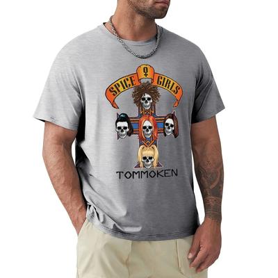 Spice Girls Rock N Roll T Shirt Harajuku Short Sleeve T-shirt 100% Cotton Graphics Tshirt Tops