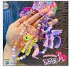 Genuine My Little Pony Beaded Keychain: Twilight Sparkle & Pinkie Pie Figurine Ornament