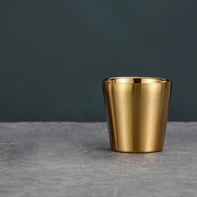 304 rostfritt stål koreansk gyllene mugg