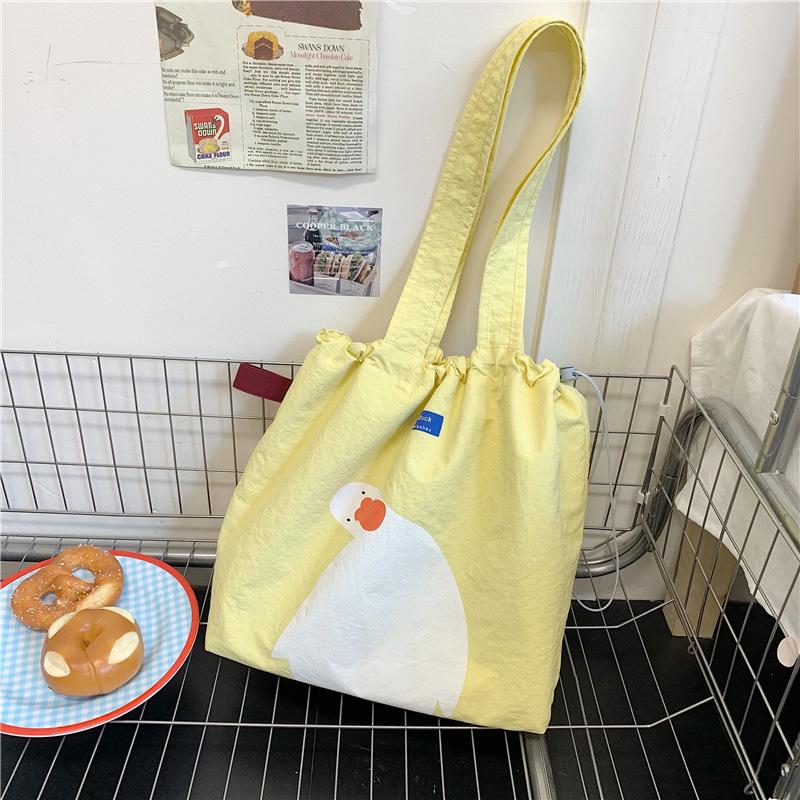 Lazy Wind Cloth Bag Women's Summer New Fashion Cute Shoulder Bag Large Capacity Commuter Tote Bag