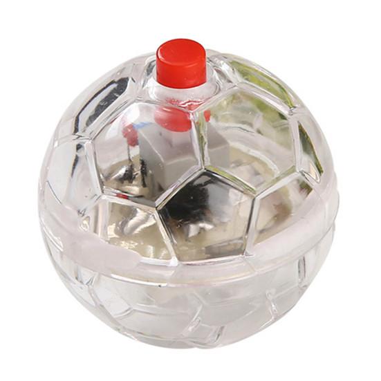 Pet Ball Toy Transparent Interactive Plastic Pet Cat Dogs Glowing Ball Toy for