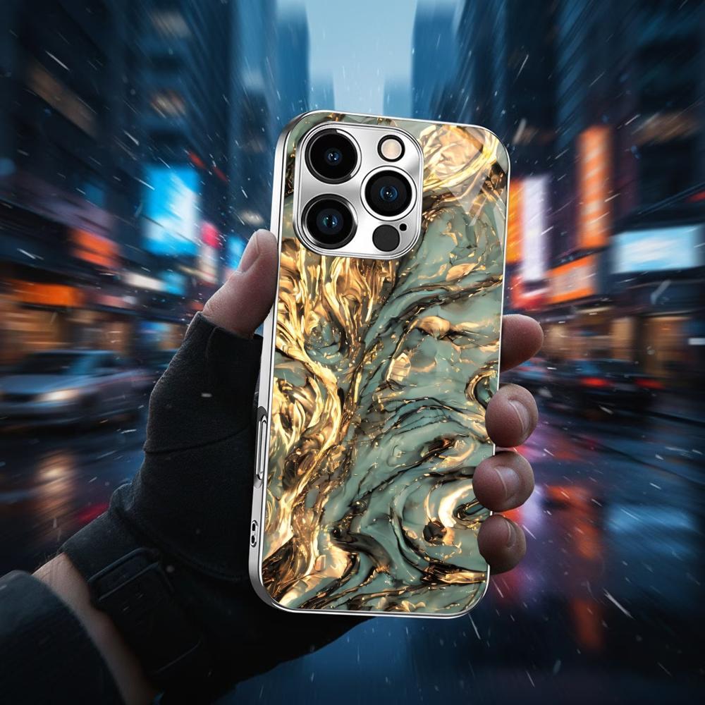 Texture Exquisite Bestseller Phone Case Electroplated Glass PhoneCase for iPhone 17 16 15 14 13 12 11pm Pro Plus tablet case