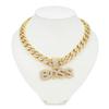 Zhuerrui Hop Bling BOSS Letter Pendant Necklace Full Iced Out CZ Diamond Cuban Link Chain for Men Rapper Jewelry Gift B2400310