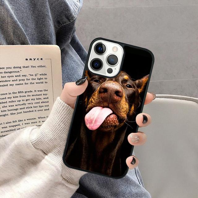 Doberman Pinscher Dog Phone Case Cover for iPhone 17 Air 16 16e 15 13 14 11 12 Pro Max Plus Coque Fundas Shell