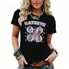 Vintage Katseye Tshirt Unisex Unisex 90s Fashion Tees Shirt Korean Ulzzang Short Sleeve Tshirts For Fan Gifts