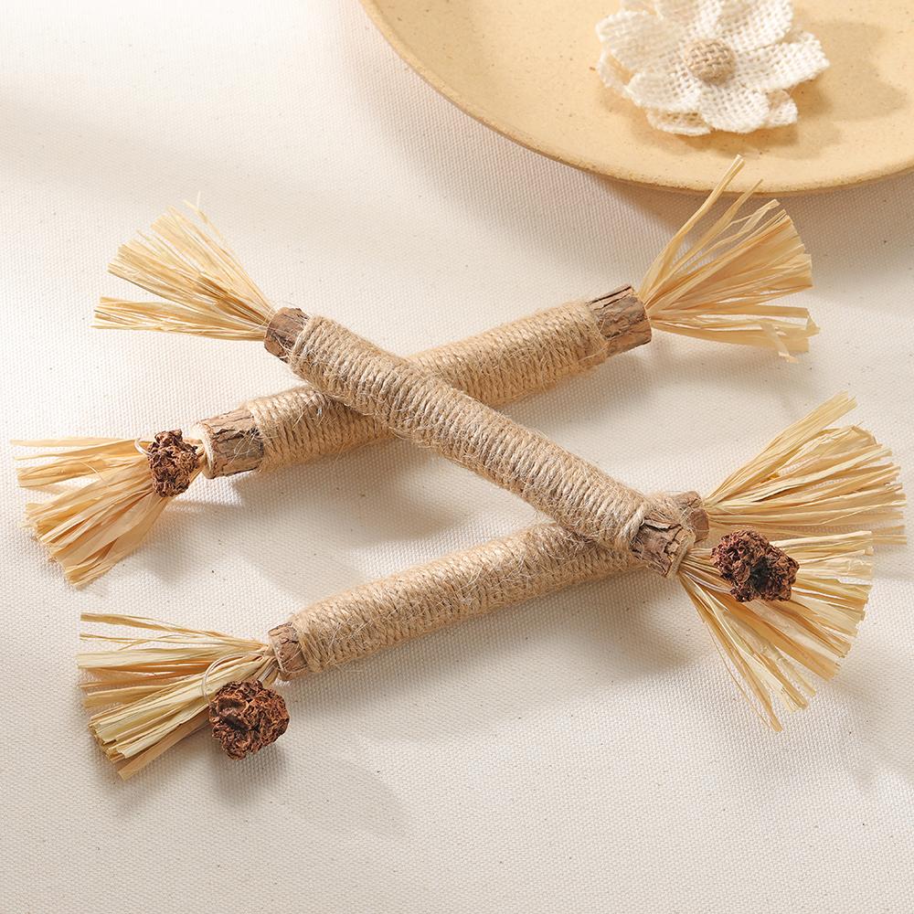 Natural Matatabi for Pets Cat Handles Sticks Cleaning Tooth-to-cats Toys for Cats Actinidia Silvervine Pet Toy for Cats Accessories
