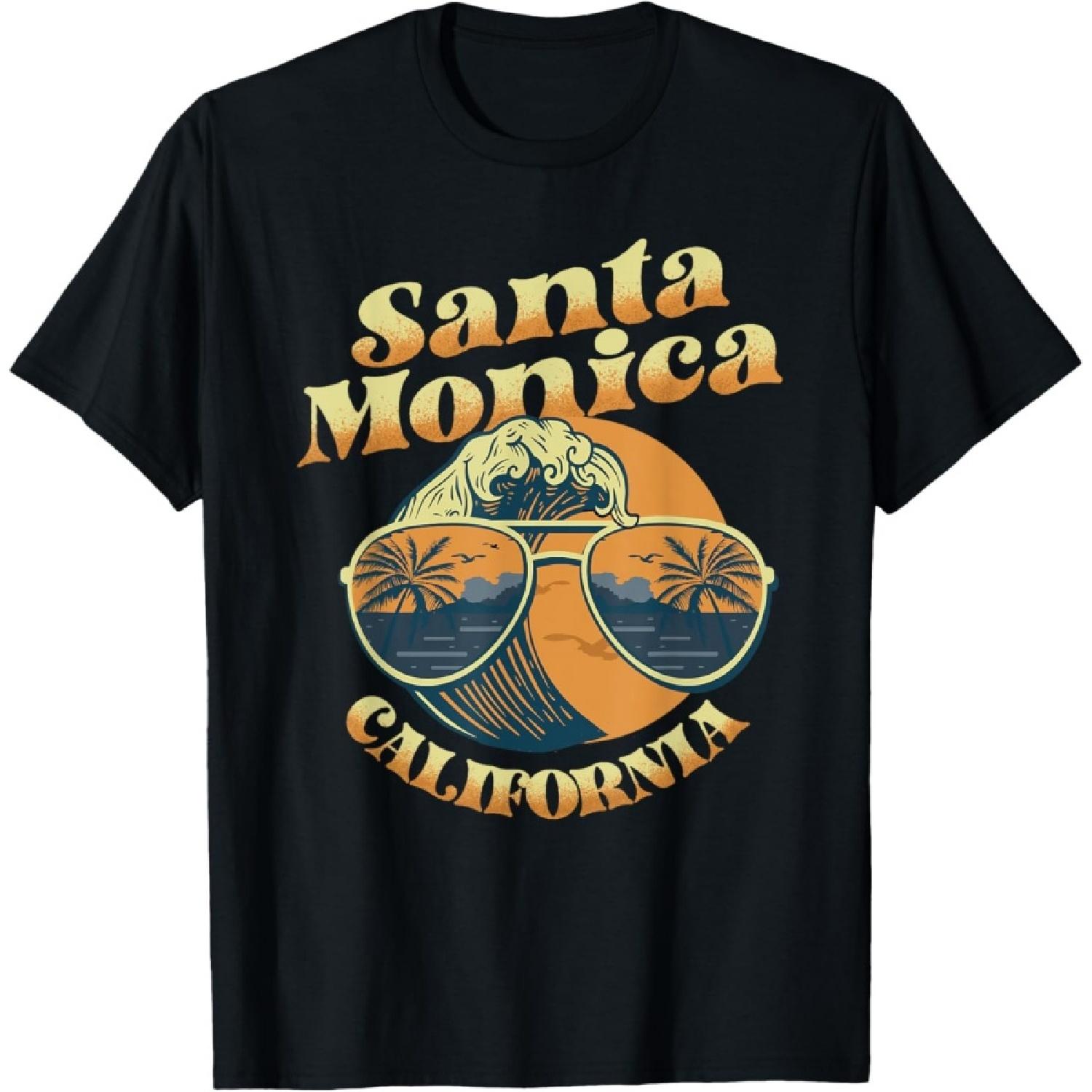 Santa Monica California Surfing Adventure T-Shirt S чёрный