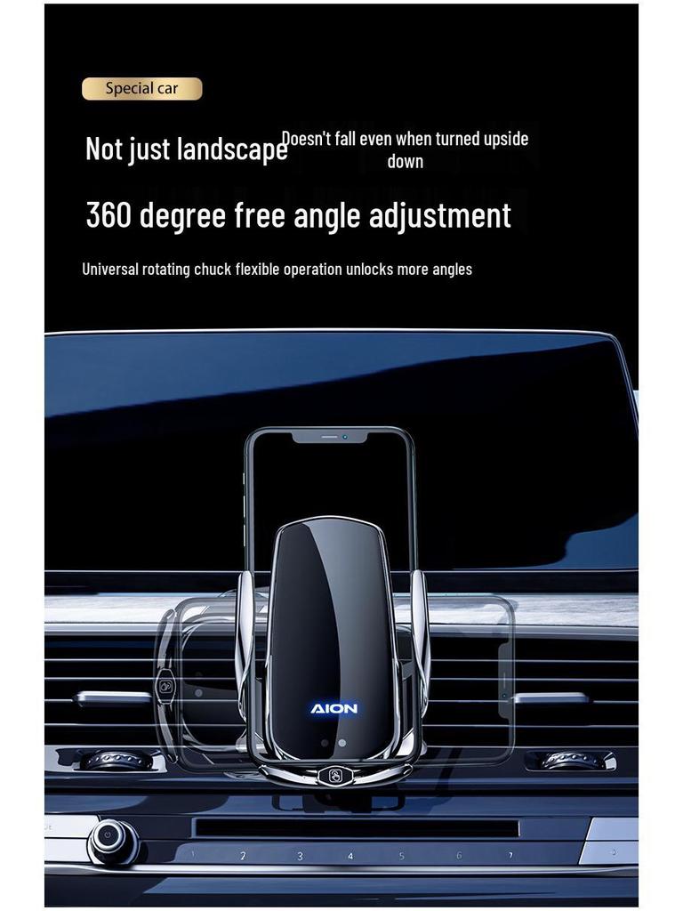 Magnetic Wireless Fast Charging Car Phone Holder for Aion LX/S-PLUS/Y