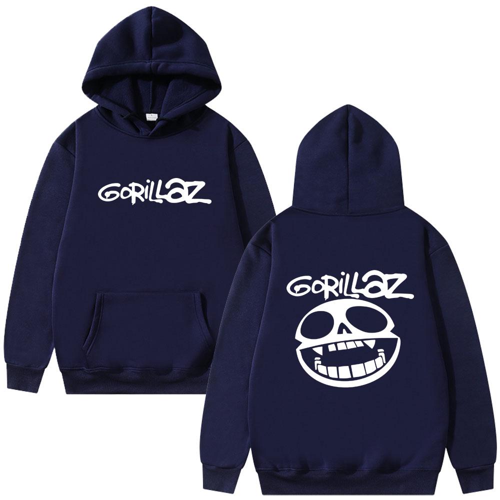 Najlepszy Słynny Zespół Rockowy Gorillaz Bluza z Kapturem Graficzna Unisex Vintage Casual Bluzy z Kapturem Męskie Moda Oversize Streetwear