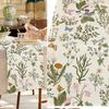 Spring Floral Linen Table Runner Decorative Dining Table Cover For Seasonal Home Decor