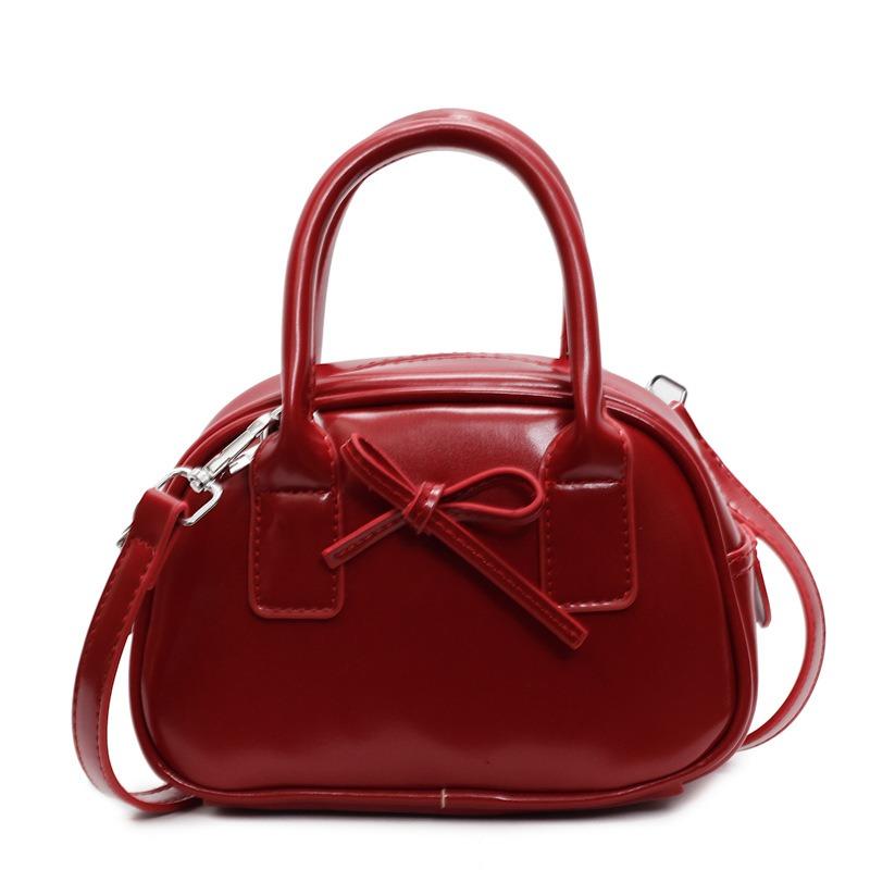 New niche high-end bag women's fashion portable shell bag bow pillow bag shoulder messenger bag