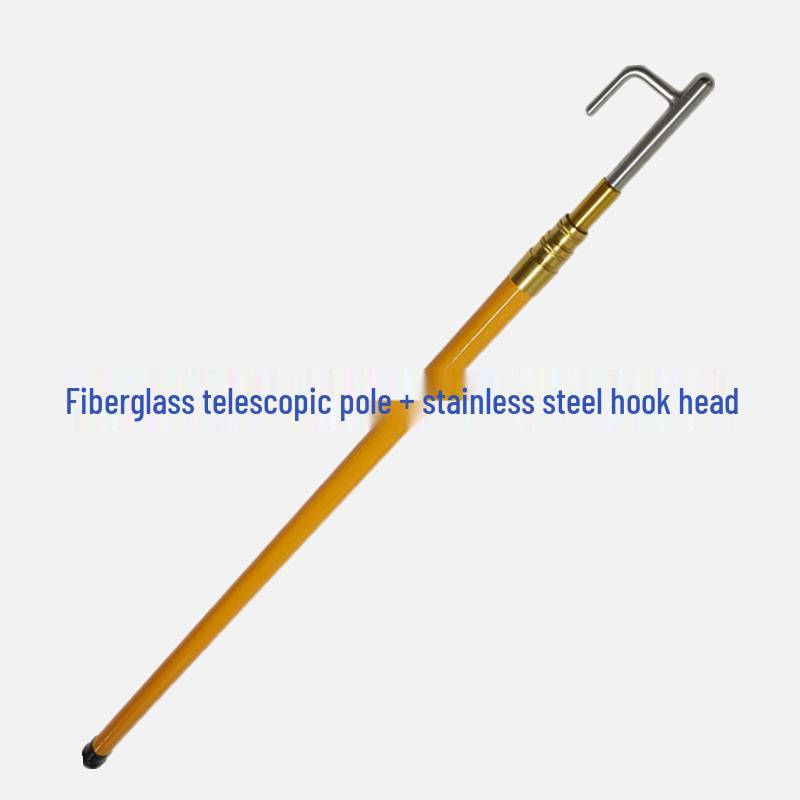 Marine Telescopic Life-saving Rod with 304 Stainless Steel Hook