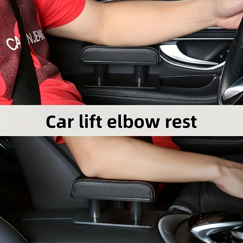Car Armrest Pad,1PC Door PU Leather Car Elbow Rest, Armrest Left Elbow Adjustable Height Pad, Car Interior Accessories Central Armrest Box