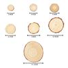 Board Wedding Party DIY Wooden Drawing Board Natural Round Pine Round Wooden Slices Unfinished Wood