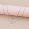 2/3 Pieces Retro Vintage Star Charm Necklace Birthday Gifts Friendship Chain Necklace with Message Card Jewelry Present