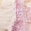 Newborn Photography Lace Dress Set Baby Girls Photo Shoot Costume Polyester Fabric With Floral Texture 0-1 Month Photoshoot Accessory