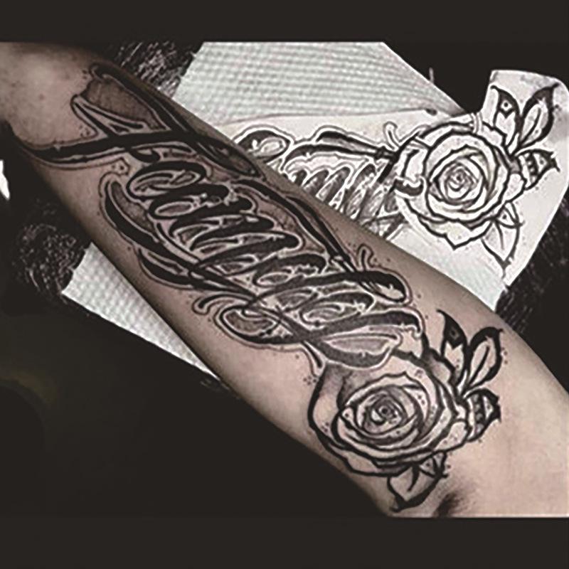 Waterproof Herbal Juice Tattoo Decals - Semi-Permanent, Non-Reflective for Men & Women’s Arms, Chest, Back