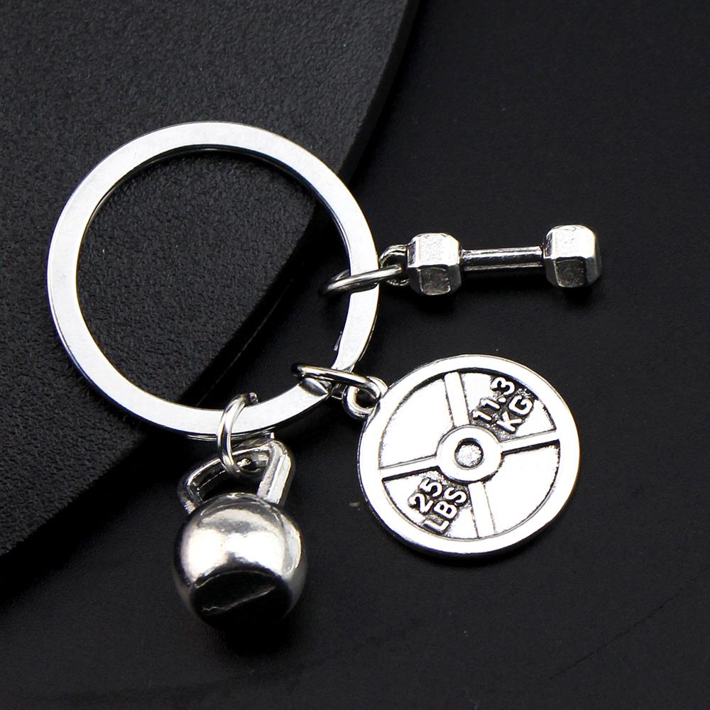 Posilovací talíř Činka Přívěsek na činku Pánské Náhrdelník do posilovny Vzpírání Kulturistika Cvičení Šperky Doplňky Dárek