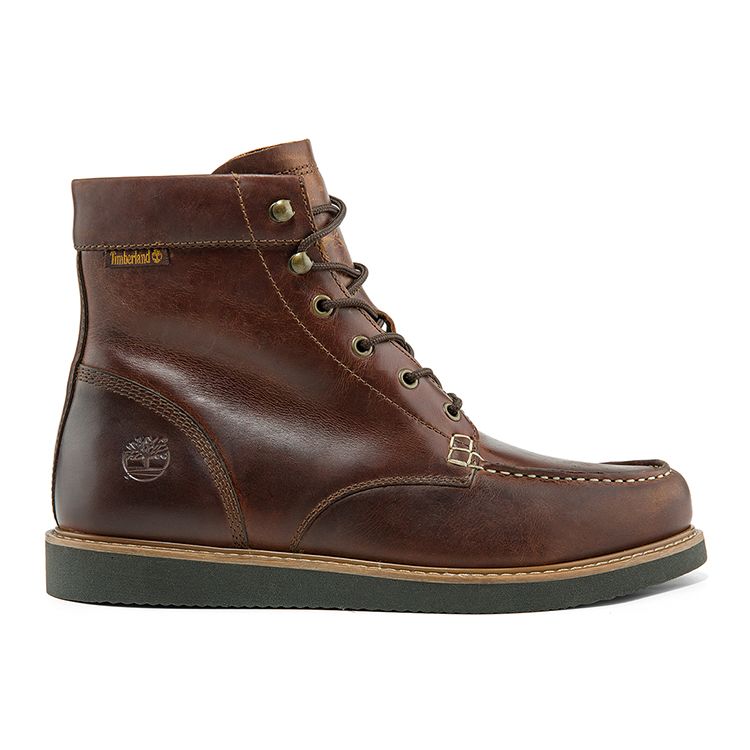 Timberland Newmarket Durable Slip-Resistant Casual Work Boots Men Boots Rust A2GMA