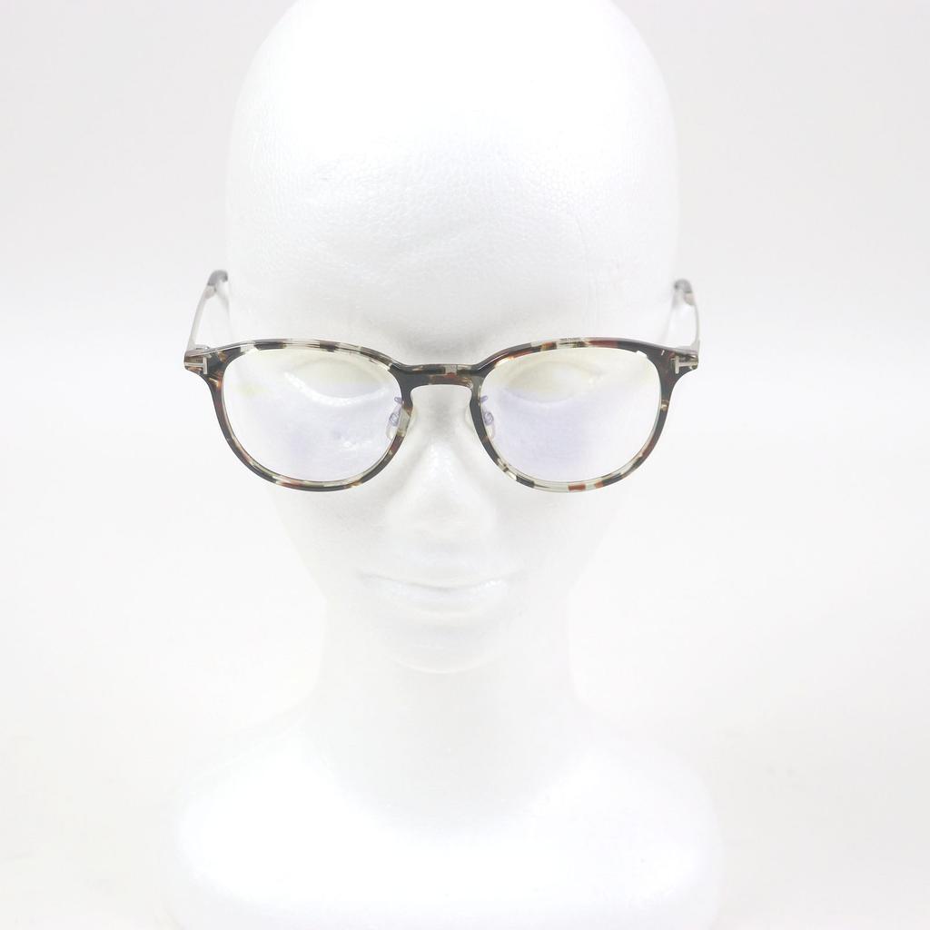 Excellent TOM FORD Glasses Marble Blue Light Cut Brown mens TF5593 Used