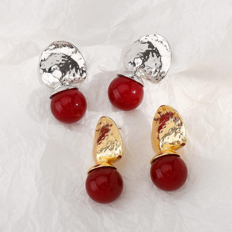 2026 Nieuwe Mode Klassieke Geometrische Onregelmatige Statement Oorbellen Voor Vrouwen Vintage Etnische Rode Kralen Oorbellen Sieraden Cadeau