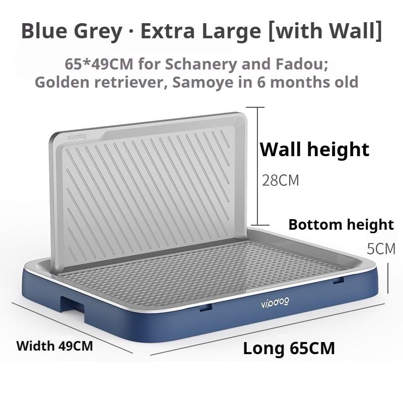 Large Indoor Dog Toilet High Walls Pet Potty Training Dog Urinal Toilet Anti Stepping Puppy Litter Box with Grid Pets Supplies