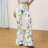 Women's High Waist Flare Yoga Pants - Slim Fit Casual Long Trousers for Daily Wear