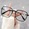 2pcs Large Frame Reading Glasses Unisex Fashionable Computer Optical Glasses [+100~+400] Stylish & Comfortable