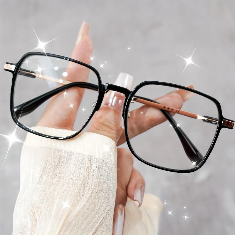 2pcs Large Frame Reading Glasses Unisex Fashionable Computer Optical Glasses [+100~+400] Stylish & Comfortable