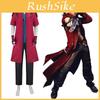Set de Disfraz de Cosplay de Devil May Cry Dante con Chaqueta, Pantalones y Guantes para Juego de Rol de Anime