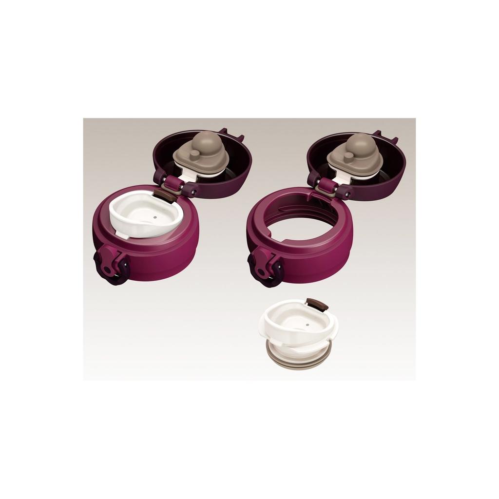 THERMOS Vacuum Insulated Mobile Mug Open Burgundy BGD [One-Touch Type] 0.35L JNL-350