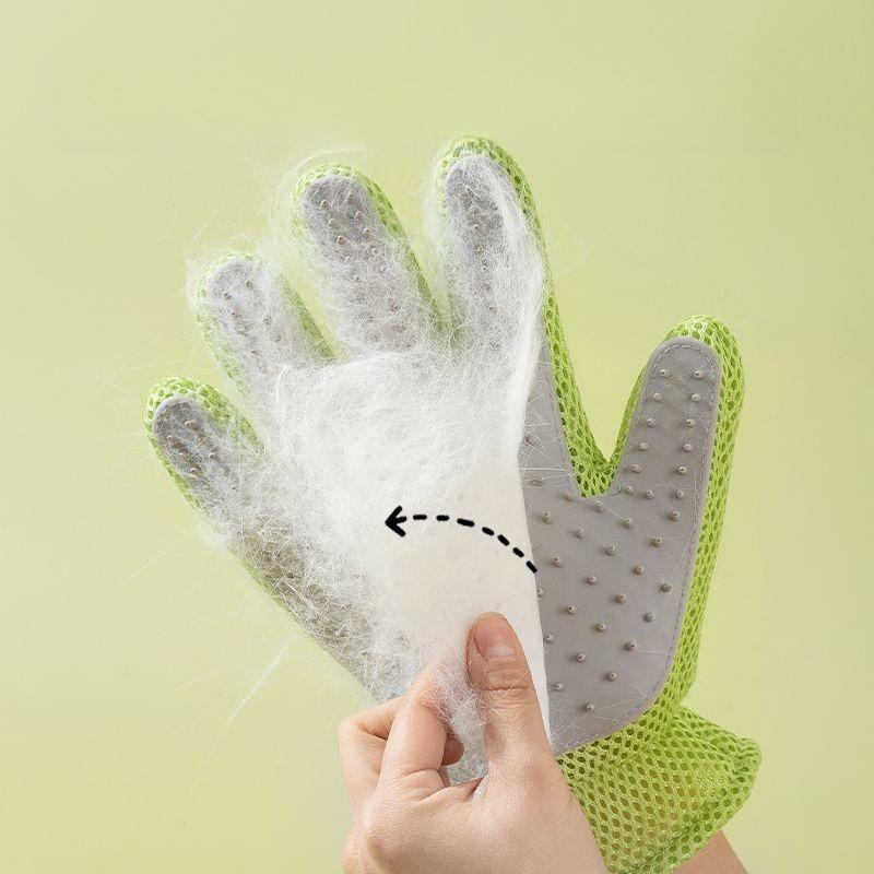 Pet Supplies Stroking Cats Gloves Cat Dog Bath Comb Hair Removal Brush Hair Long Hair Cat Cat Cleaning Gloves
