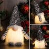 Cross-Border Christmas Gnome Ornament with Glowing Sequin Hat