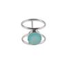 Aqua Chalcedony Gemstone 925 Sterling Silver Jewelry Handmade Ring For Mother RR-13-16