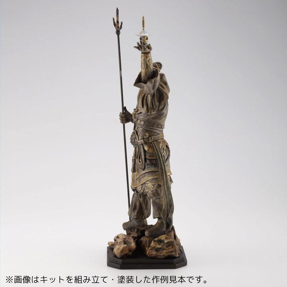 Kaiyodo Art Plast Four Heavenly Kings Tamonten Statue AP009 Unpainted Unassembled Plastic Model Kit 160mm Non-scale