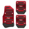 3 st/set Bil Bromspedalskydd Set Halkfria Auto Gas Broms Fotpedal Pad Universella Automatiska Fotpedalskydd Auto Interiör