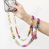 New acrylic color neck anti-lost mobile phone chain, convenient messenger hand carry fashionable mobile phone case hanging chain