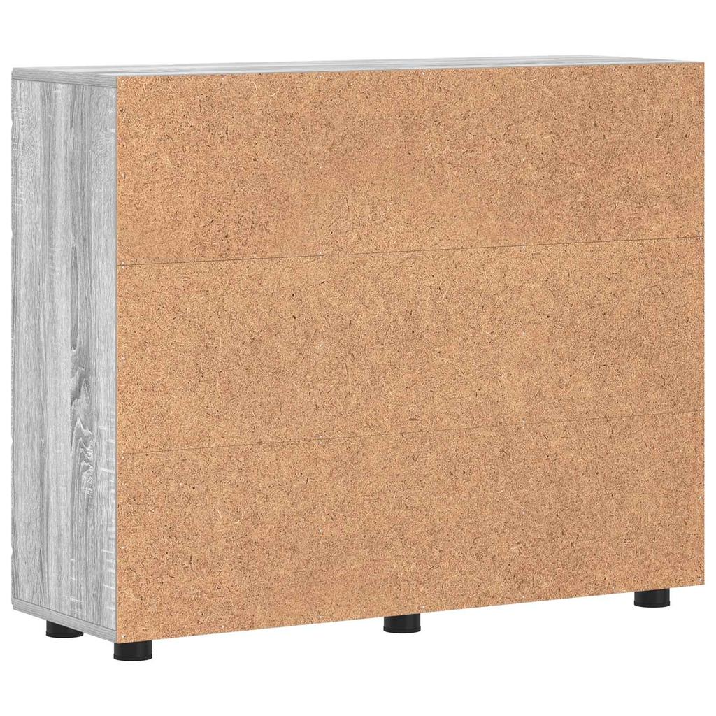 Wooden Cabinet Grey Sonoma 88.5 x 30.5 x 73 cm Particleboard