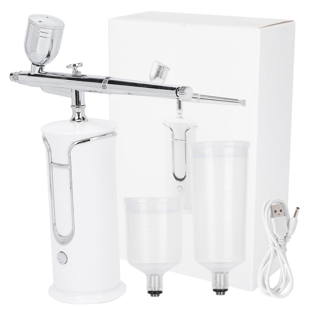 Portable Water Oxygen Sprayer Face Skin Moisturizing Handheld Oxygen Injection Machine White