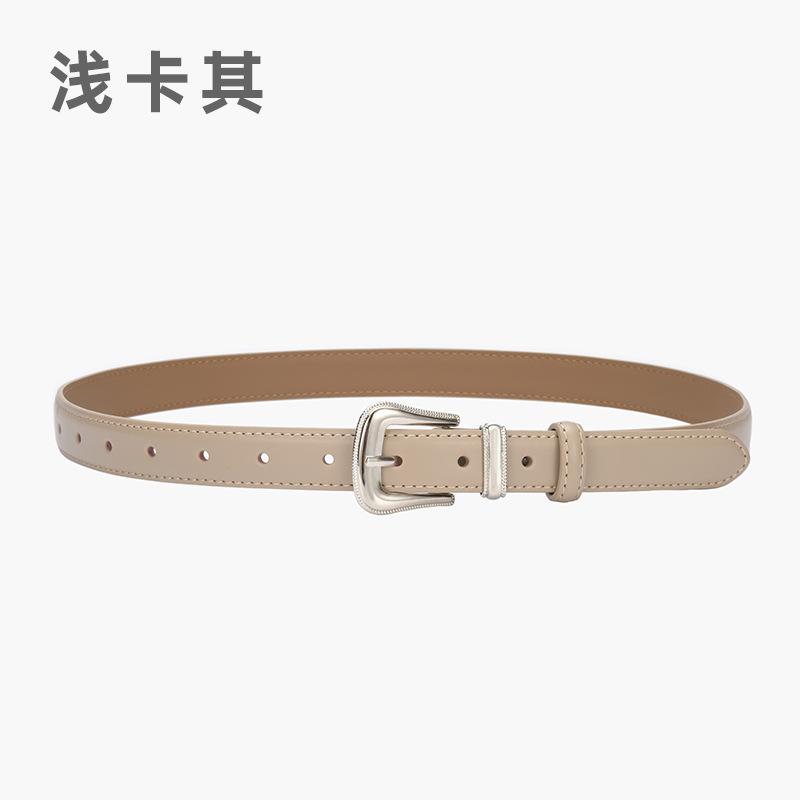 

Ремень женские джинсы простые украшения тонкий ремень стиль девушки кожаный ремень прилив 105cm