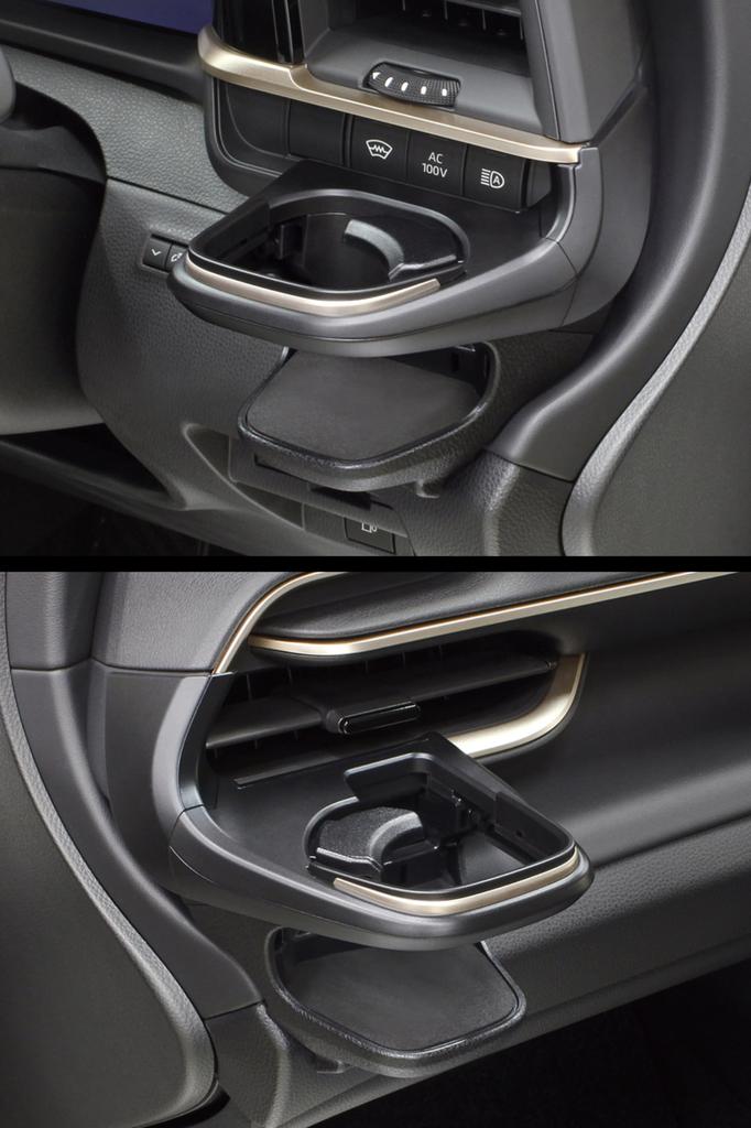 Tsuchiya Yac Drink Holder Set for Driver and Passenger YAC Air Vent Sides, SY-CR1 SY-CR2, Vehicle-Specific,