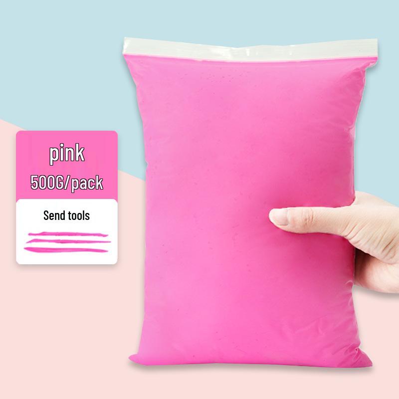 500g White Clay Play Dough for Children - DIY Craft Material for Kindergarten