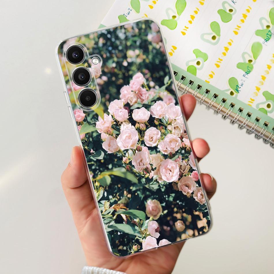 For Samsung Galaxy A24 SM-A245F Phone Case Stylish Cat Painted Soft Silicone TPU Cover For Samsung A24 A34 A54 A346B SM-A546B