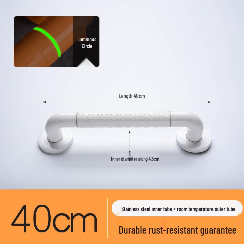 Stainless Steel Non-Slip Grab Bar for Barrier-Free Bathrooms, Ideal for Elderly and Disabled.
