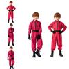 Squid Game Theme Cosplay Red Jumpsuit With Polyester Fabric For Girls Halloween Costume