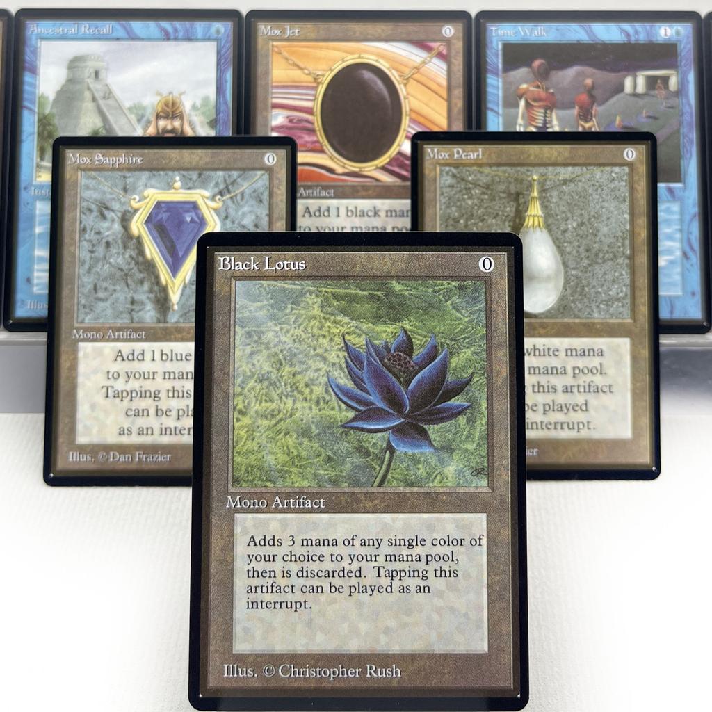 Αναθεωρημένο Unlimited MIX1-001 Tcg proxy μαγικές κάρτες παιχνίδι στο σπίτι διπλές γαίες power9 μαύρο λωτό mox ζαφείρι υπόγεια συγκέντρωση