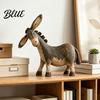 Rustic Shelf Accents Donkey Figurine Vintage Farm Style Animal Statue Whimsical Tilted Nostalgic Country Home Accessories Head Ornament for