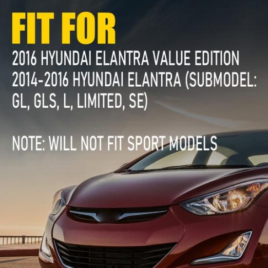 2x Red Lens Rear Bumper Reflector For 2014 15 2016 Hyundai Elantra Left Right EK