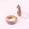 Bohemia C Crystal Earrings Ear Cuff for Women Stackable C Shaped Rhinestone Ear Cuffs Clip On Earring Gold Color